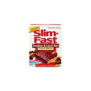 Slim Fast Breakfast & Lunch Bars With Peanut Butter   8 ea