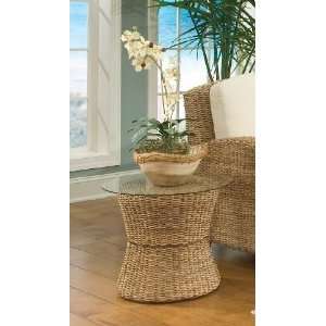   Cabana Banana Accent Table with Glass Top in Honey Furniture & Decor