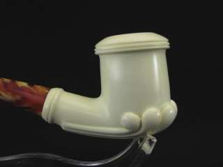 VIENNA Smoking Pipes Tobaco Meerschaum Pipe wCASE+STAND  