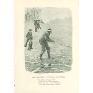  1900 A B Frost Golf Print December 
