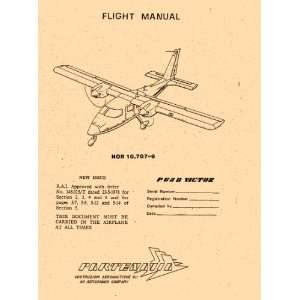  Partenavia P 68 B Aircraft Flight Manual Partenavia 