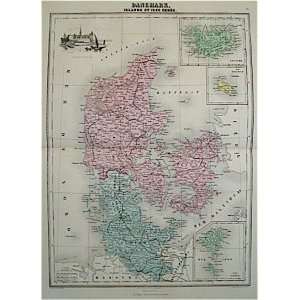  Vuillemin Map of Denmark (1880)