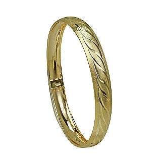 10kt Gold 10mm Satin Wave Bangle  Jewelry Gold Jewelry Bracelets 