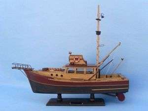 Jaws Orca 20 Scale Wooden Model Fishing Boat NO KIT  