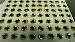   Gold 3D Holographic Fishing Lure Eyes. Fly Tying, Jigs, Crafts, Dolls