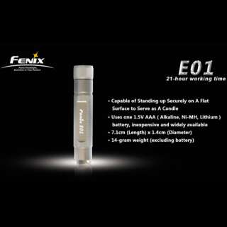   White GS LED 10 Lumens AAA Battery Waterproof EDC Flashlight  