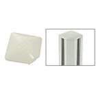 Laurence CRL Aluminum Windscreen System Oyster White Square Post 