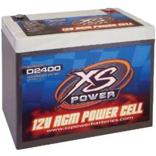XS Power D2400 AGM Series 3500 Max Amp 670 Cranking Amp 12V Battery 
