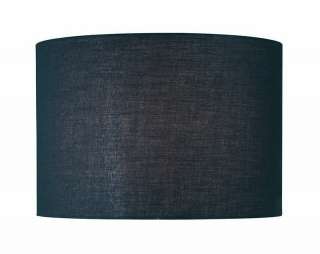 Lite Source Drum Lamp Shade in Black Fabric   16 x 16 x 11