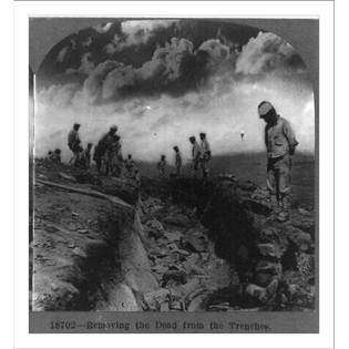 Historic Print (M) Removing the dead from the trenches [World War I 