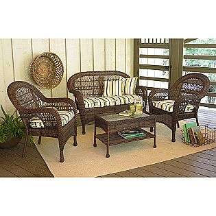     Outdoor Living Patio Furniture Benches, Loveseats & Settees
