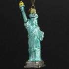   Pack of 8 Hand Blown Glass Statue of Liberty Christmas Ornaments 5.5