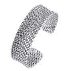 316l stainless steel chain hand cuff bracelet length 180mm width 8mm 