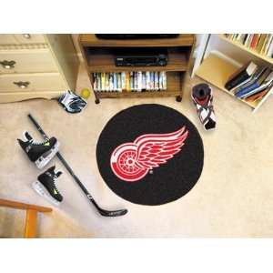 Round NHL Detroit Red Wings Chromo Jet Printed Hockey Puck Shape Area 