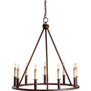 Currey and Company 9962JR Iron Florentine Chandelier with Customizable 