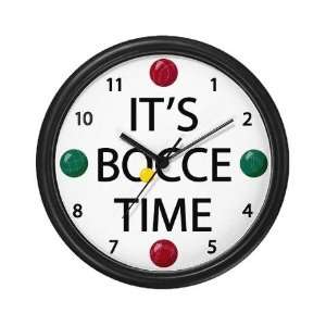  Its Bocce Time Clock Sports Wall Clock by 