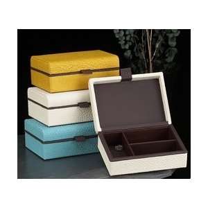  Keep Sake Box, Yellow Leatherette, tarnish proof, BB590YLW 