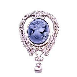 Fashion Jewelry For Everyone Collections Cameo Lady Brooch Victorian 