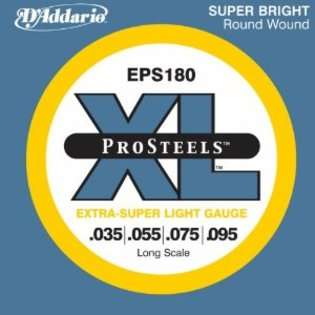   ProSteels Bass Guitar Strings, Extra Super Light, 35 95, Long Scale
