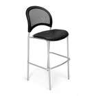   and Moon Cafe Height Chair   Base Silver, Seat Cover Coral Pink