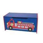 Giftmark 1442 Fire Engine Toy Box with Safety Hinge