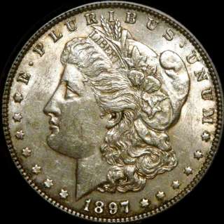 Morgan Silver Dollar 1897 P VAM 6A Near Date, Pitted Reverse, R3 TOP 