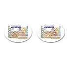Carsons Collectibles Cufflinks Oval of Chemistry Periodic Table of 