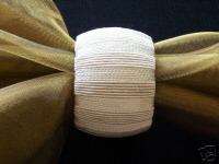 IVORY WOVEN NAPKIN RINGS, 100s available, gift bag  
