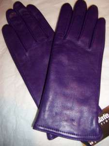 Purple Genuine Leather Thinsulate Gloves,Small  