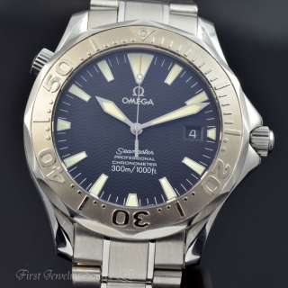 MENS OMEGA SEAMASTER NON AMERICAS CUP AUTOMATIC 18K GOLD WATCH 2230.50 