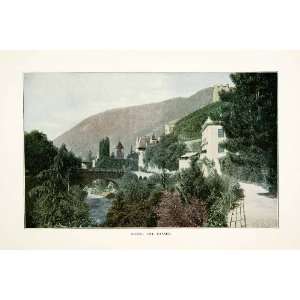  1905 Color Print South Tyrol Italy Passer Mountain 