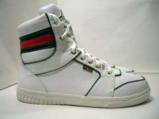 FILA White Trentino High Top Leather Green/Red Mens Sneakers Shoes $ 