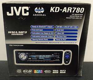 NEW JVC KD AR780 CD//WMA Receiver with Remote, SAT Radio Ready 