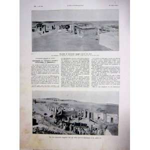   Hermopolis Murals Ruins Egypt Greek French Print 1934