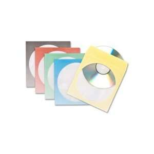   CD/DVD Envelopes 4 Clear Window 5x5 100 Assorted