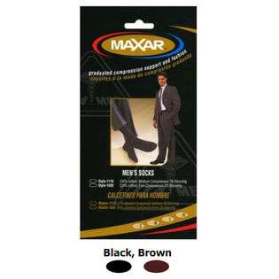 Ita Med H 1110 XXL BR Maxar Mens Graduated Compression Socks   Brown 