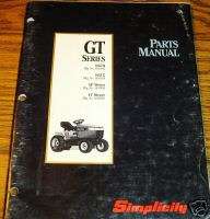 Simplicity GT Lawn Tractor Parts Catalog Manual 16GTH 14GTG  