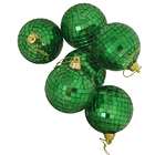   Xmas Green Mirrored Glass Disco Ball Christmas Ornaments 1.5 (40mm