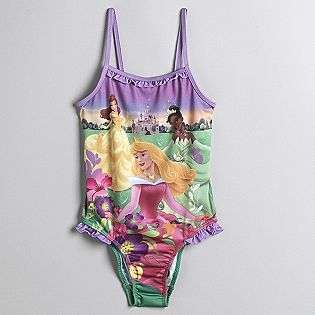   6x Princess One Piece Swimsuit  Disney Clothing Girls Swimwear