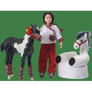 Breyer Waiting For Santa Horse and Doll Set  Toys & Games   