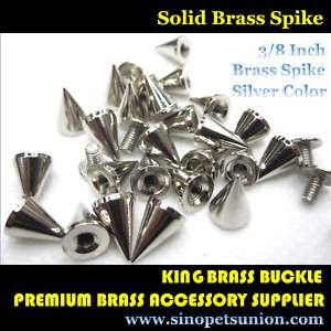 100 Cone Spikes Screwback Spike Studs Leathercraft 3/8  