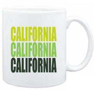    Mug White  TRIPLE COLOR California  Usa States