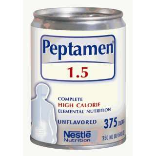  Nestle Peptamen 1.5 Plain 250Ml/8 Ounce Can   Case of 24 