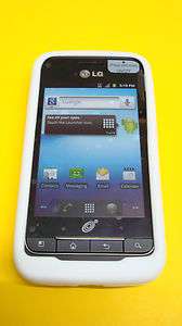   LG Optimus Net ANDROID HIGH QUALITY WHITE SILICONE CASE COVER  
