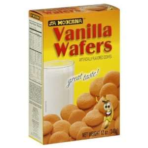  La Moderna, Cookie Wafer Vanilla, 12 OZ (Pack of 20 