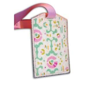  Travel Accessories Amy Butler Fabric Bag Tag with Vinyl 