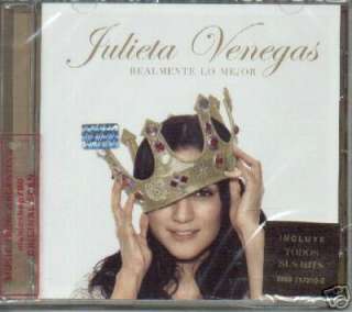 JULIETA VENEGAS, REALMENTE LO MEJOR. FACTORY SEALED IN SPANISH CD.