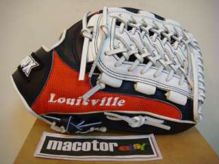 Louisville Slugger TPX 12.5 Fielder Baseball Glove Red Navy White USA 