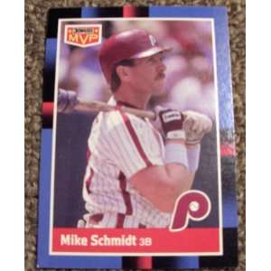   1988 Donruss Mike Schmidt # 4 MLB Baseball MVP Card