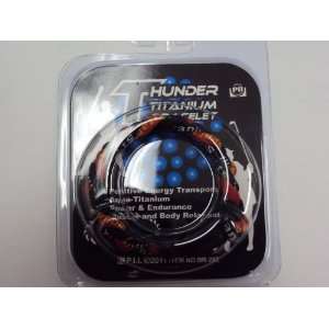  Thunder Titanium Bracelet Energy Balance Black & Red Toys 